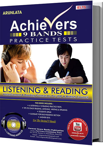 ACHIEVERS 9 BANDS IELTS LISTENING AND READING BOOK WITH PRACTICE CD